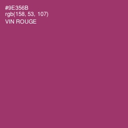 #9E356B - Vin Rouge Color Image
